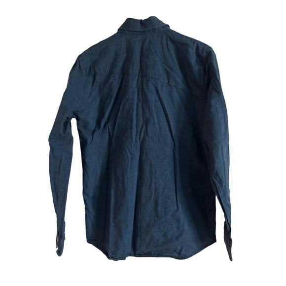 Volcom Men's Blue Button Up Long Sleeve Medium 100% Cotton - Picture 2 of 6